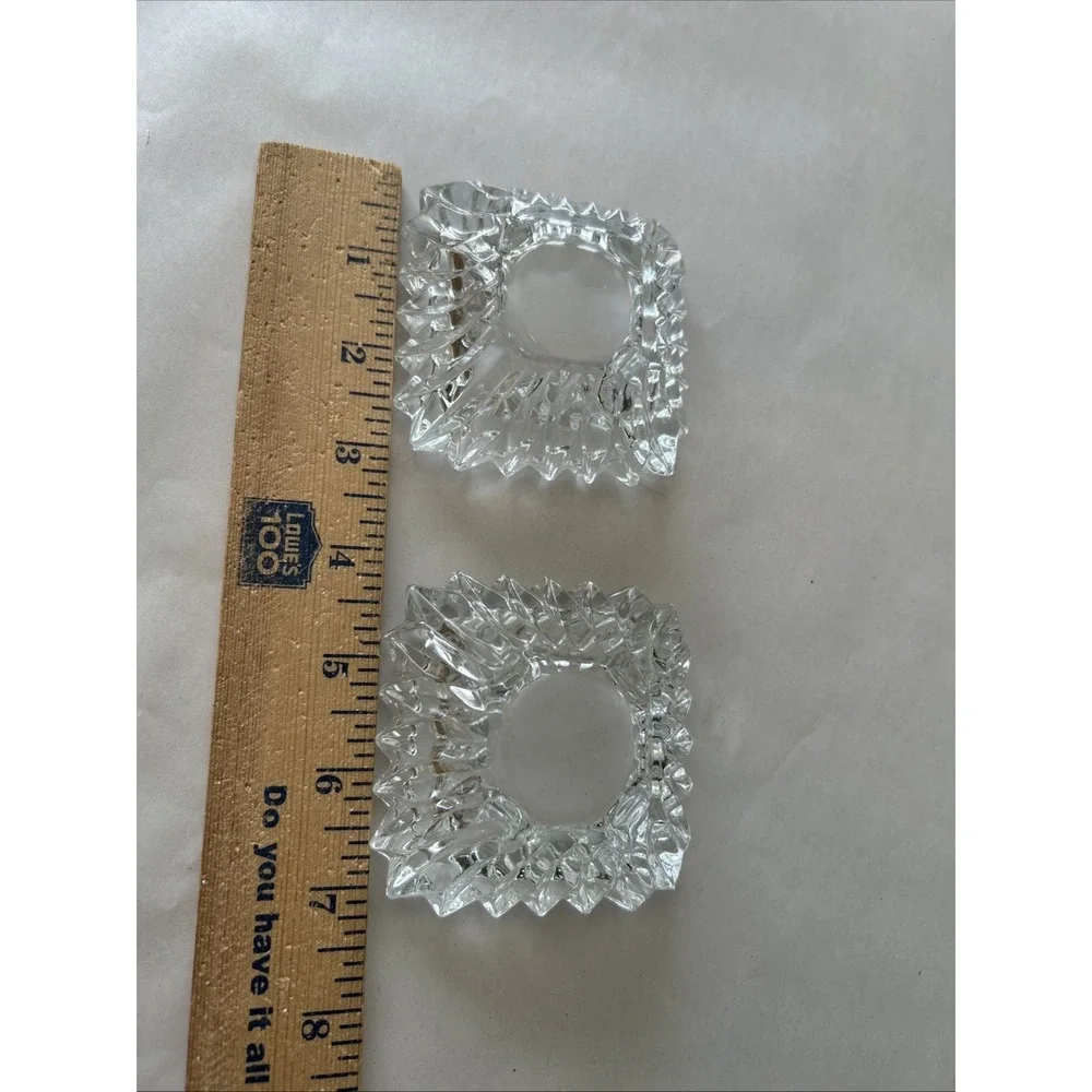 Set lot of 2 West Germany Crystal-Cut by Rossini‎ small bowls. 3
